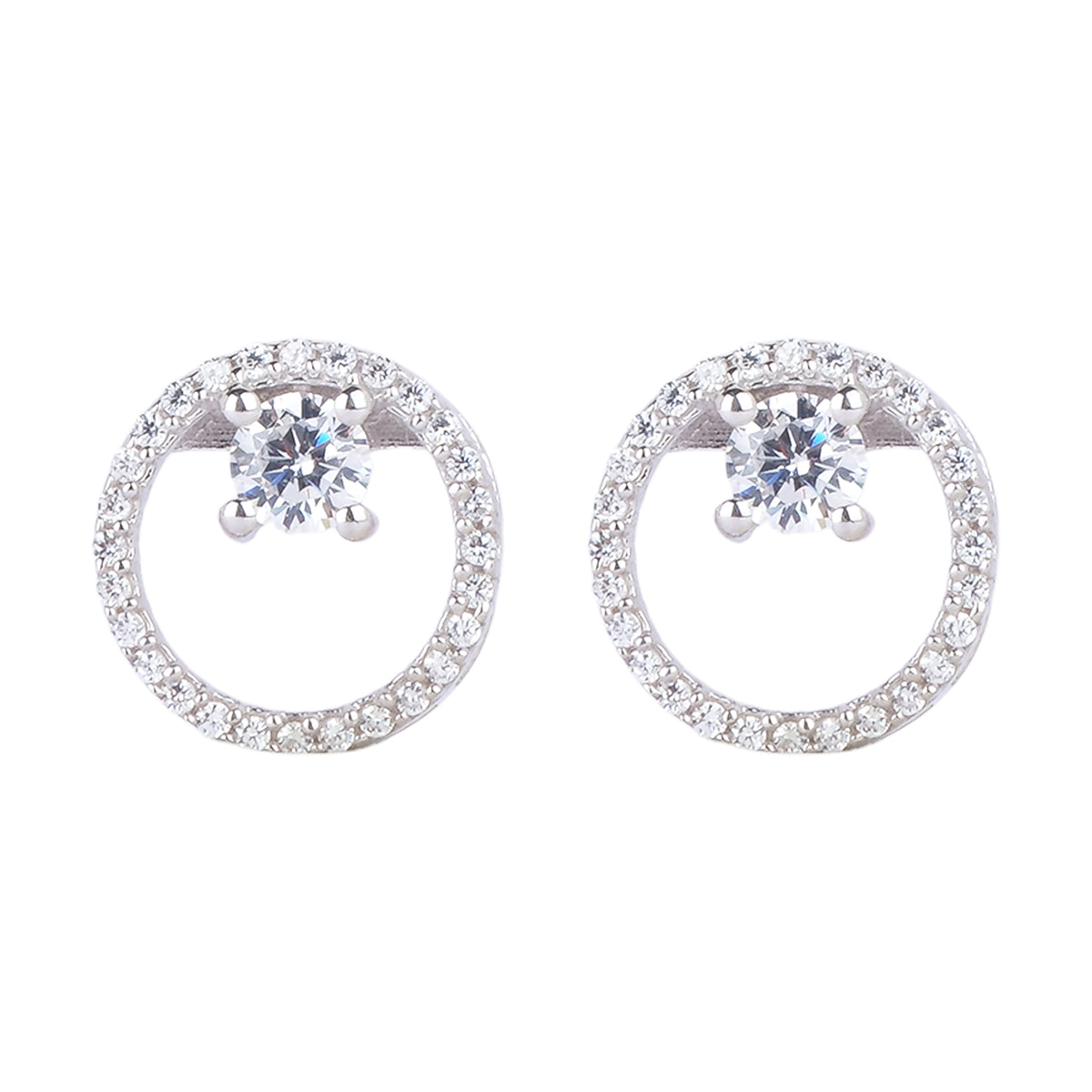 Silver Circle of Shagun Stud Earring