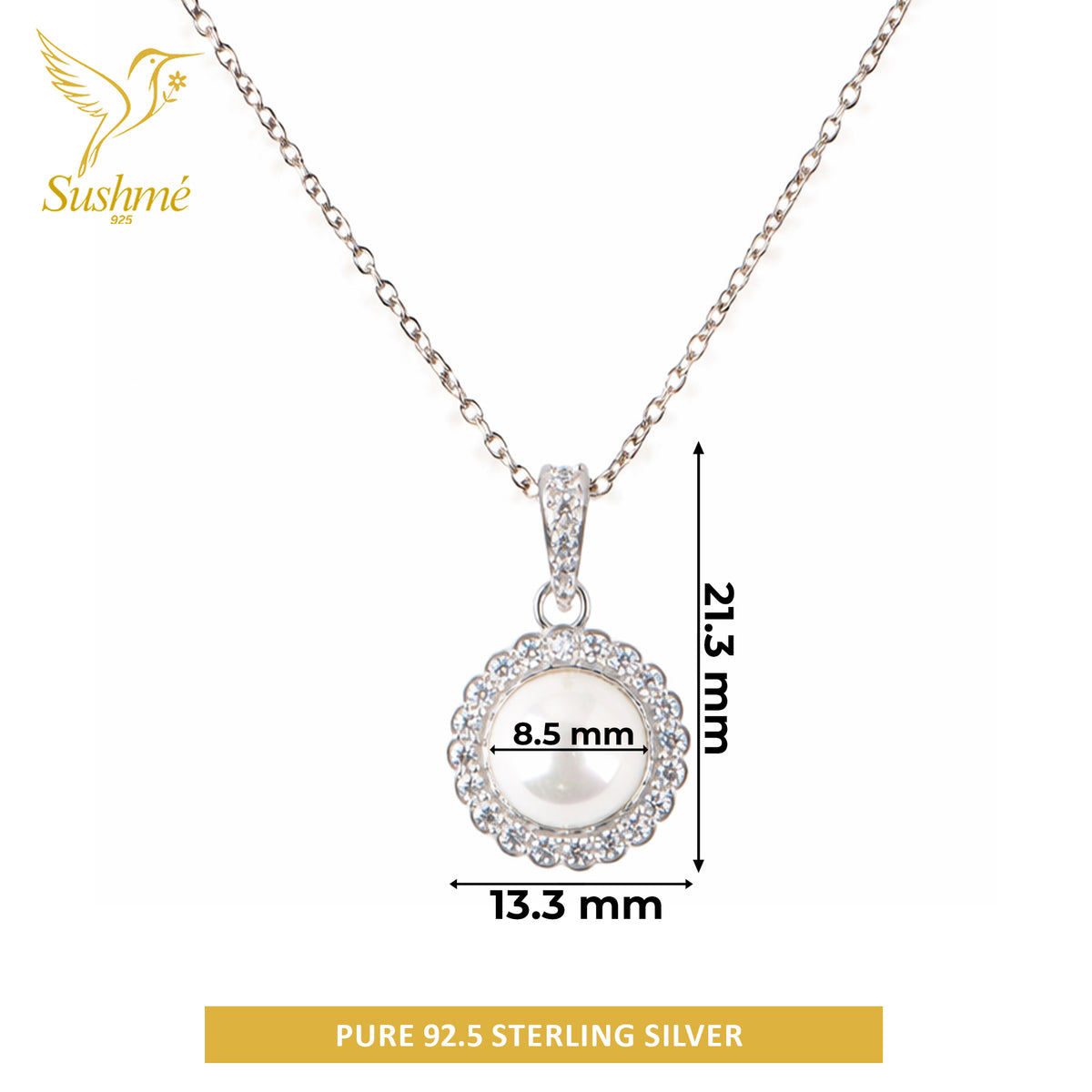 Silver Sunny Pearl Necklace