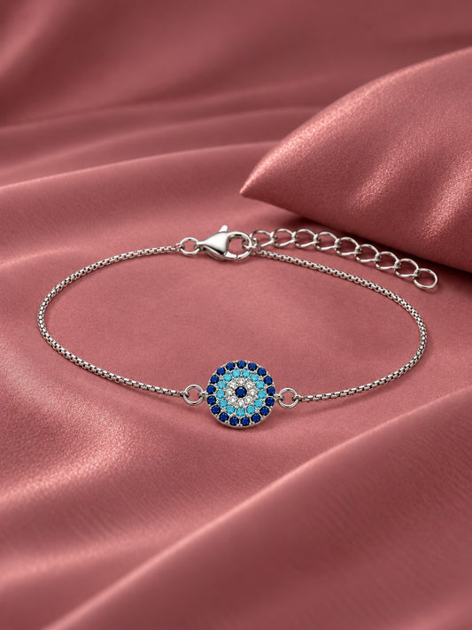 Round Evil Eye Chain Bracelet