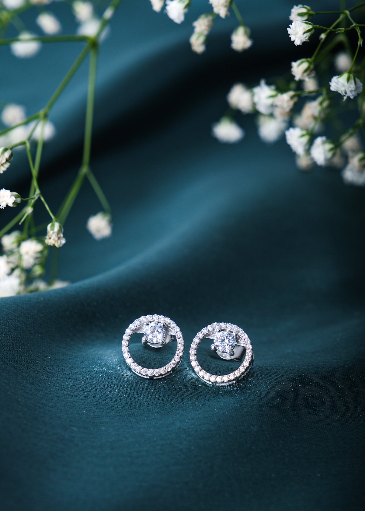 Silver Circle of Shagun Stud Earring