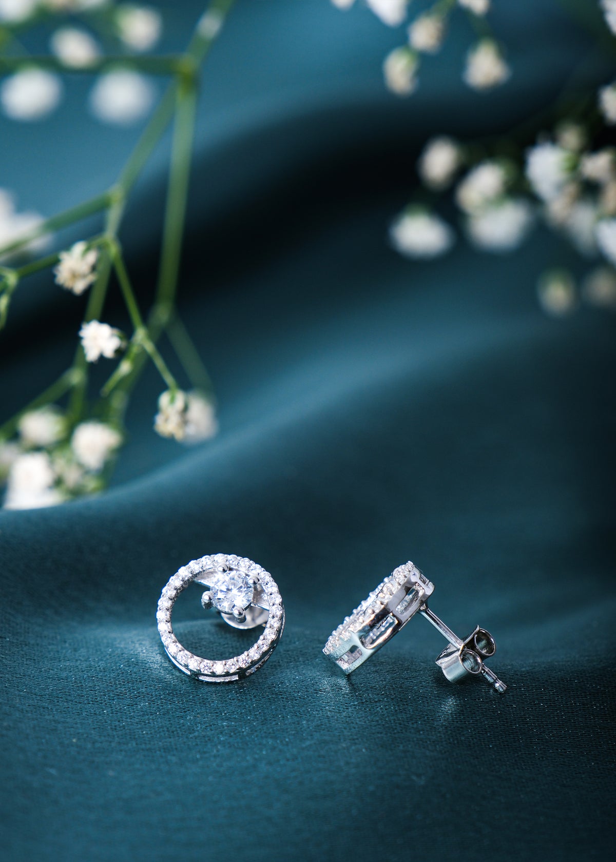 Silver Circle of Shagun Stud Earring