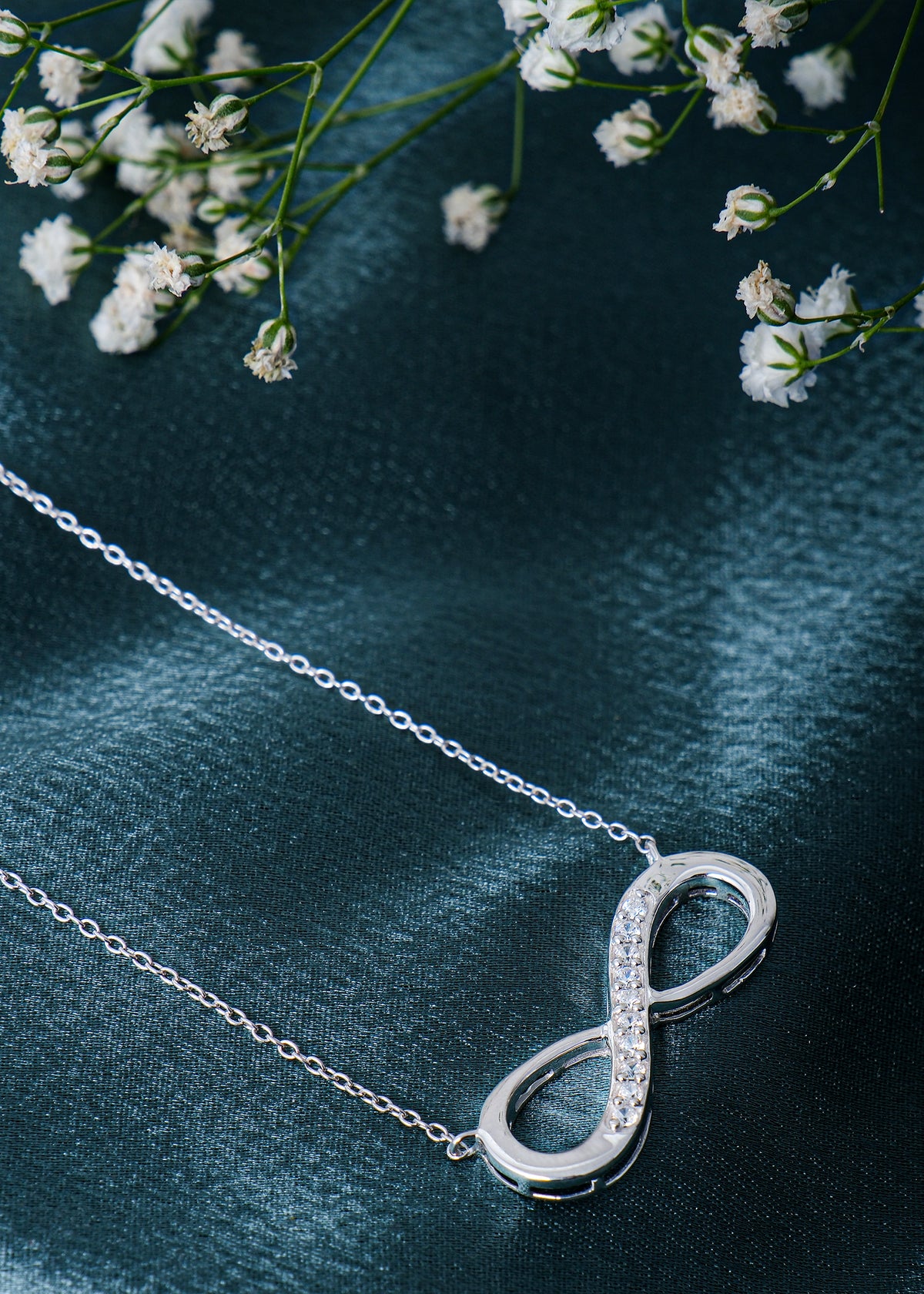 Silver Infinity Pendant Necklace
