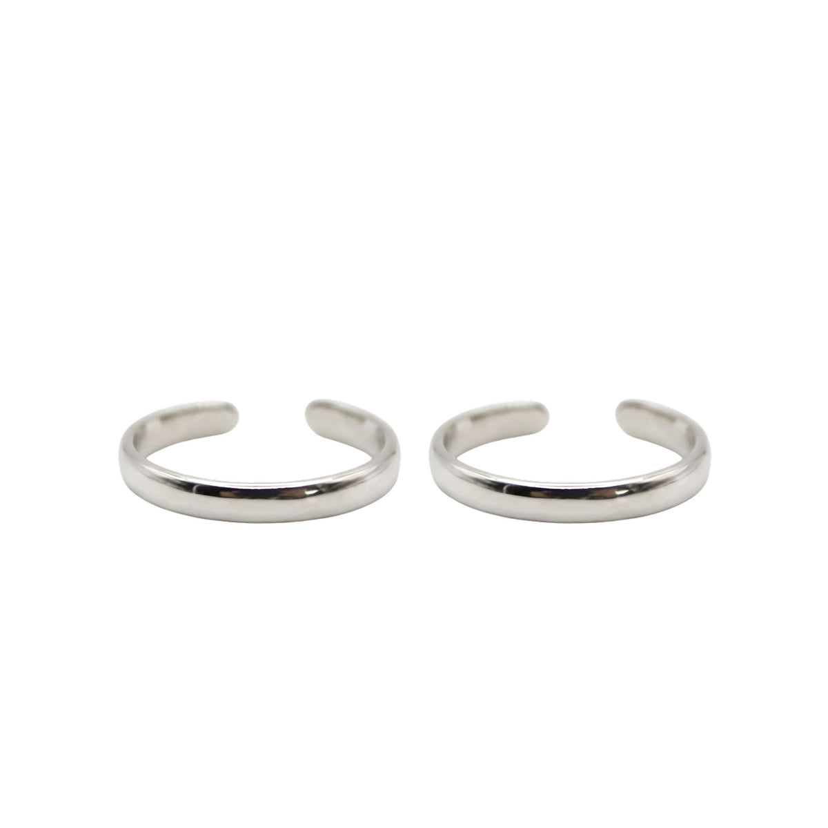 Silver Classic Band Toe Ring