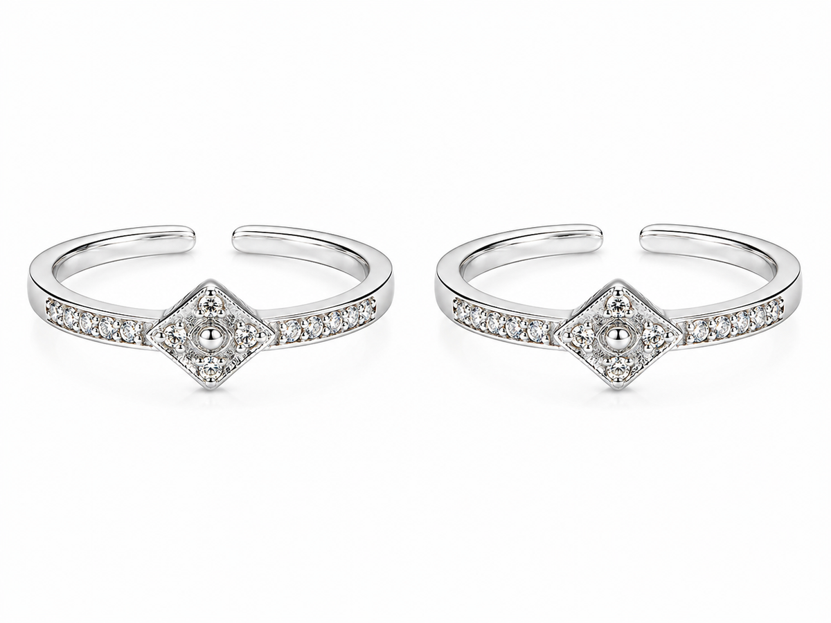 Geometric Eye Toe Ring