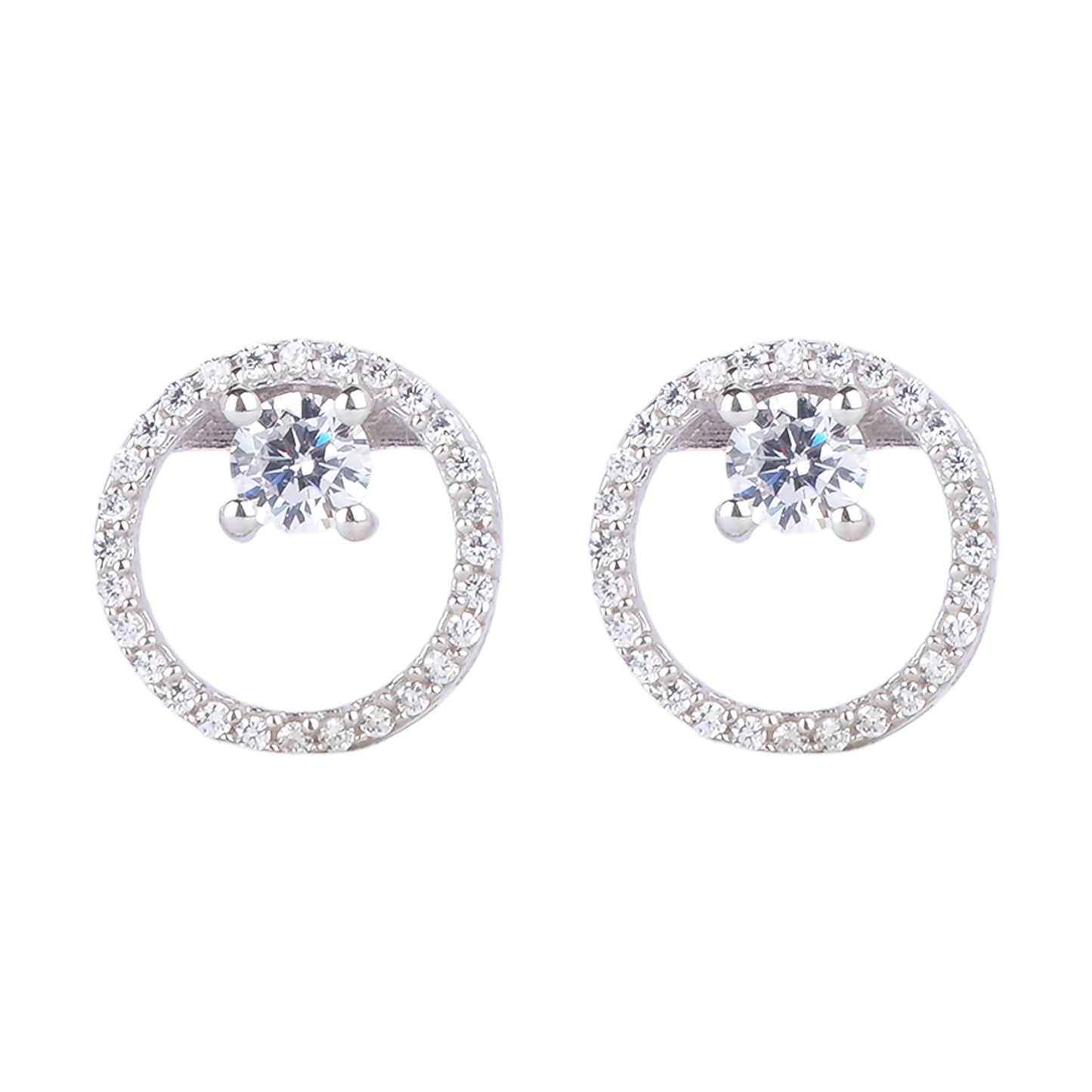 Silver Circle of Shagun Stud Earring