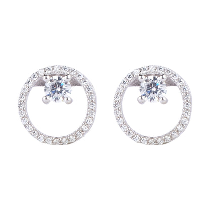 Silver Circle of Shagun Stud Earring