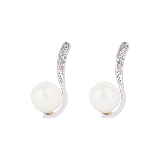 Silver Gamya Pearl Drop Earring