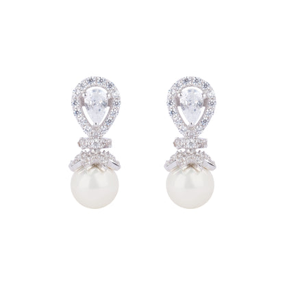 Silver Dew Dazzle Drop Earring
