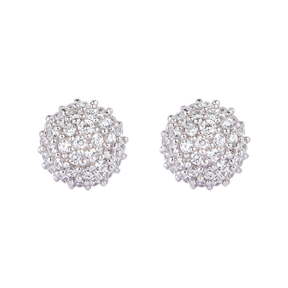 Silver Alka Aura Stud Earring