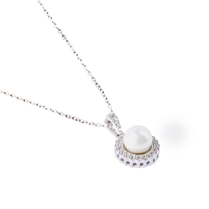 Silver Sunny Pearl Necklace