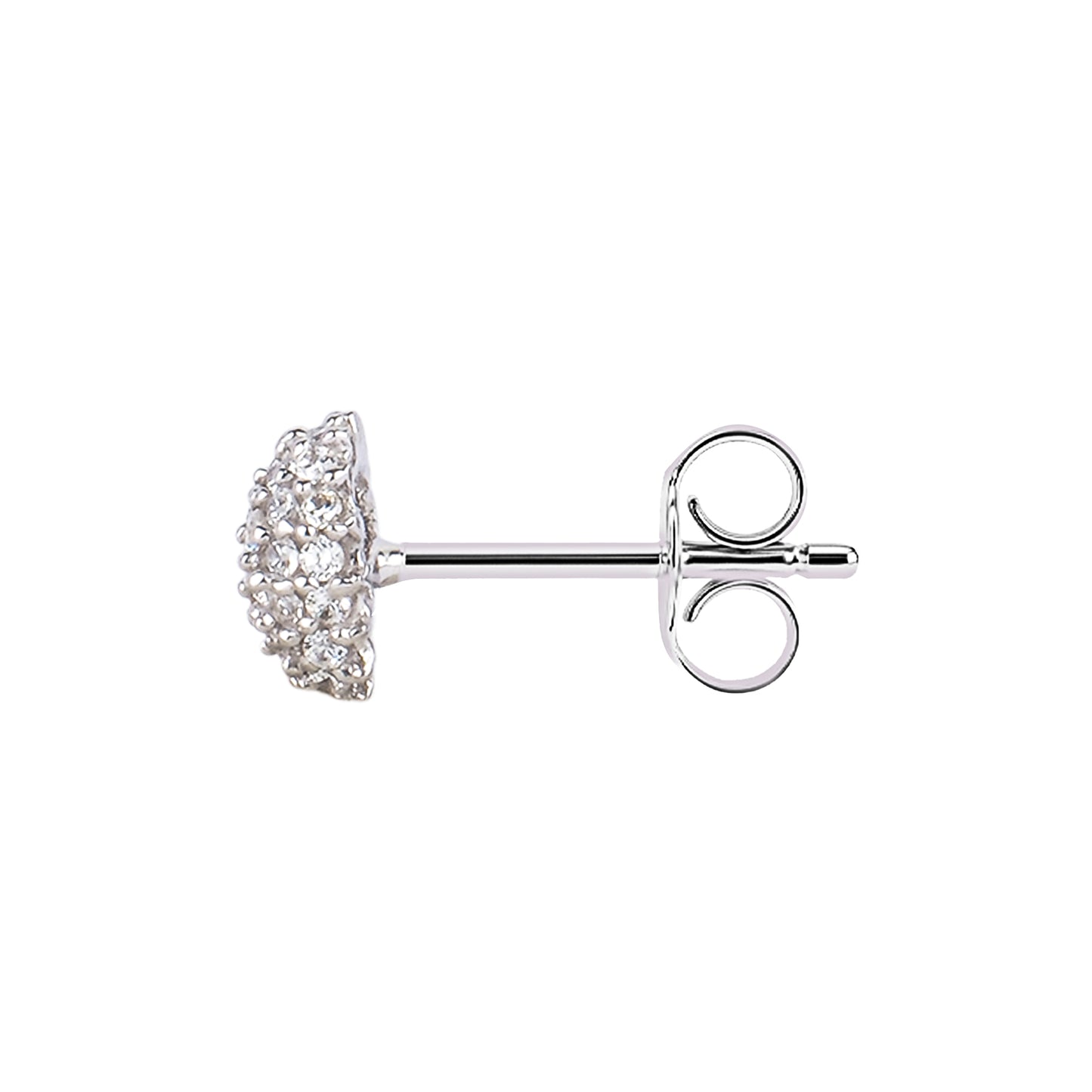 Silver Alka Aura Stud Earring