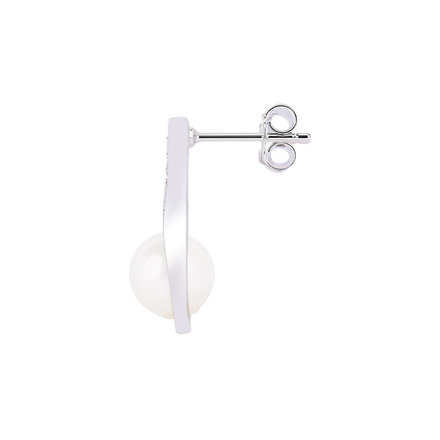Silver Gamya Pearl Drop Earring