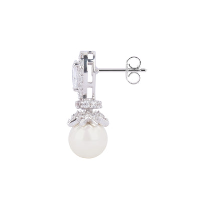 Silver Dew Dazzle Drop Earring
