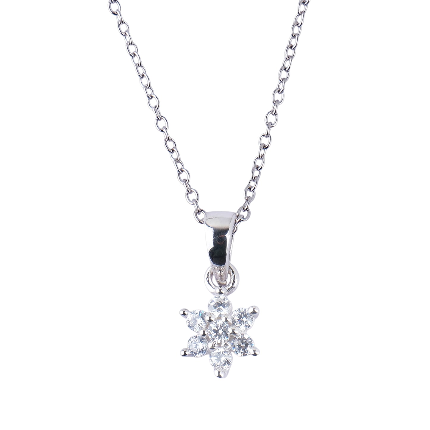 Silver Fleur Necklace