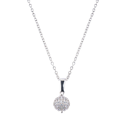Silver Bling Ball Necklace
