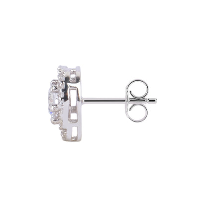 Silver Akansha Weave Stud Earring