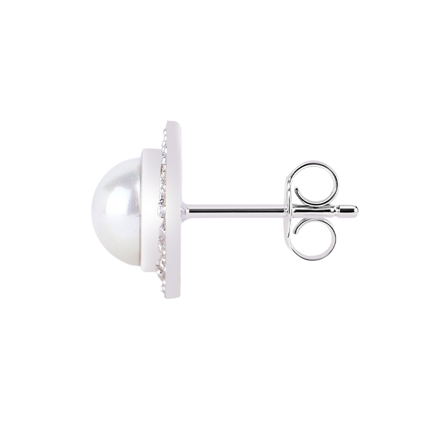 Silver Neha Noor Pearl Stud Earring