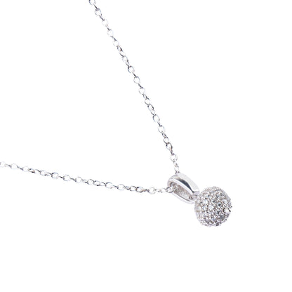 Silver Bling Ball Necklace