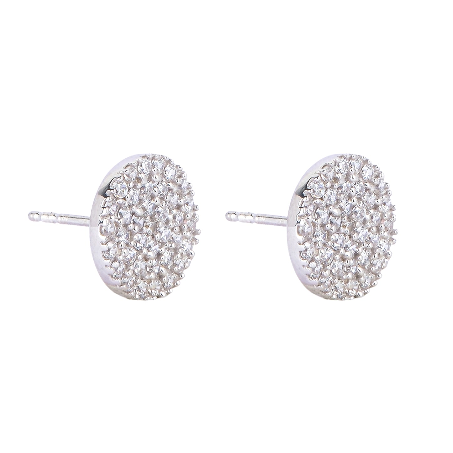 Silver Shikha Shine Stud Earring