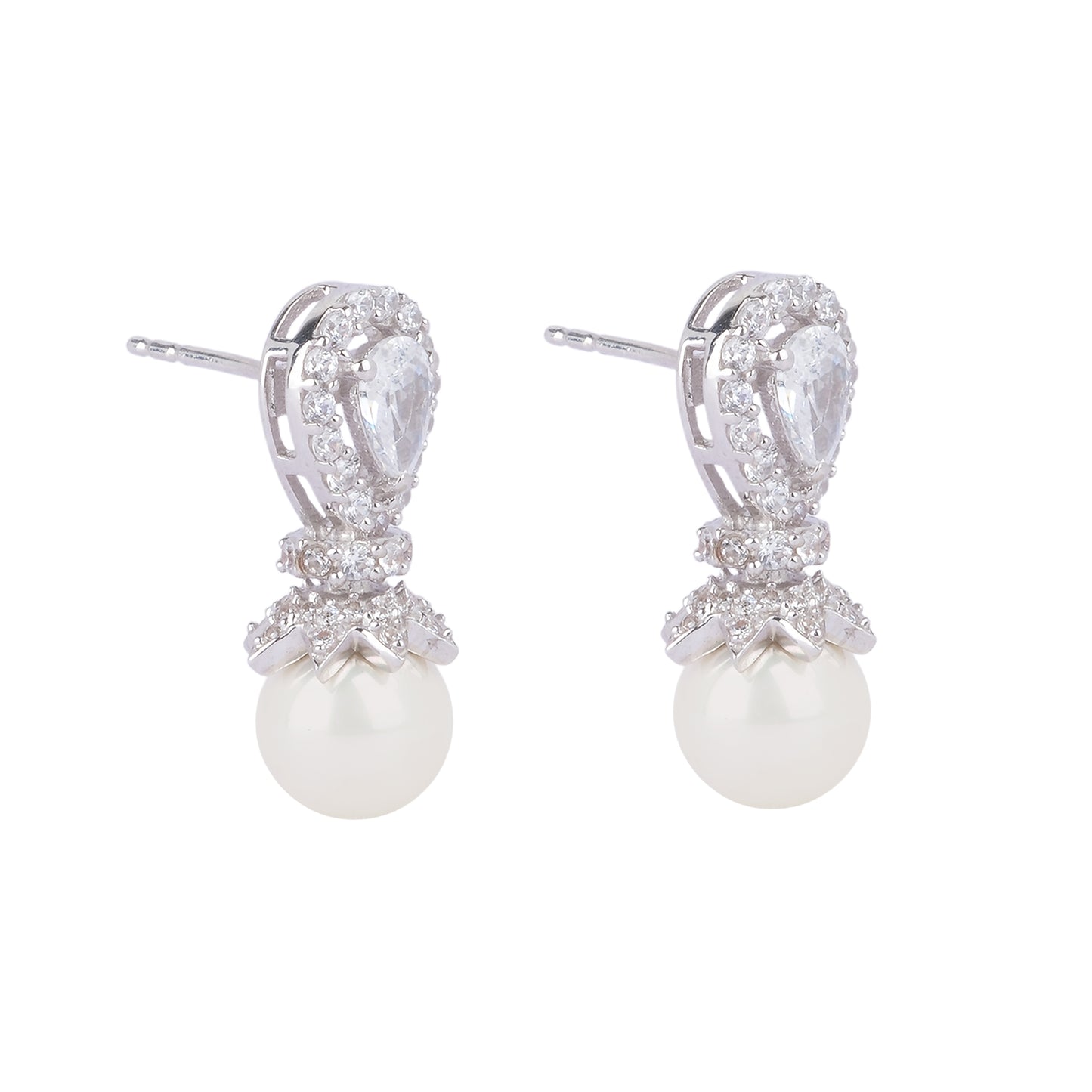 Silver Dew Dazzle Drop Earring