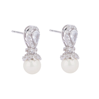 Silver Dew Dazzle Drop Earring