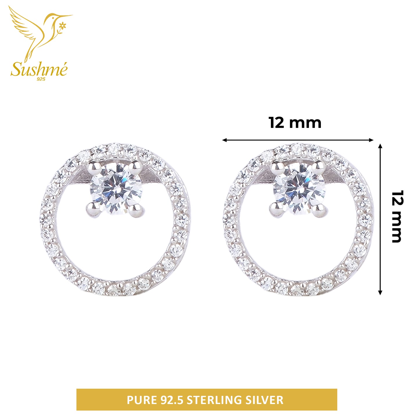 Silver Circle of Shagun Stud Earring