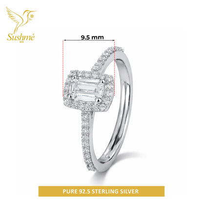 Silver Celeste Solitaire Ring