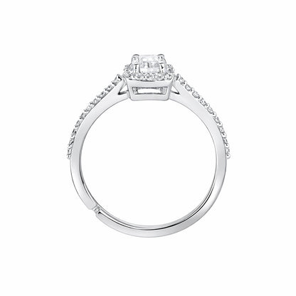 Silver Celeste Solitaire Ring