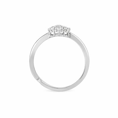 Silver Twinkle Cluster Ring