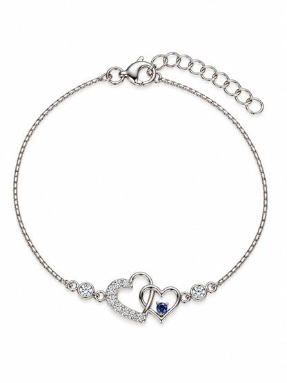 Twin Heart Chain Bracelet