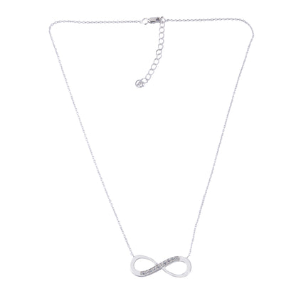 Silver Infinity Pendant Necklace