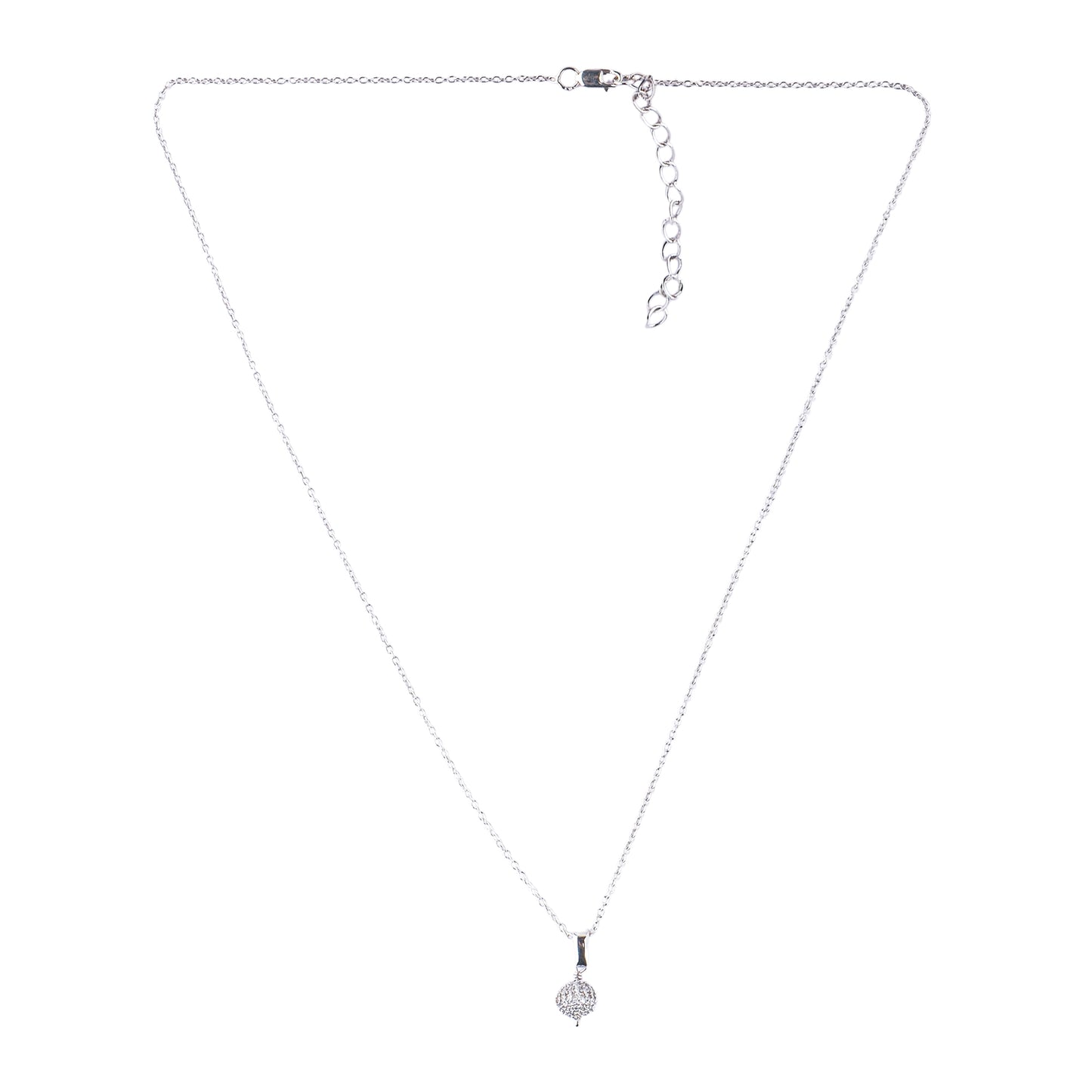 Silver Bling Ball Necklace