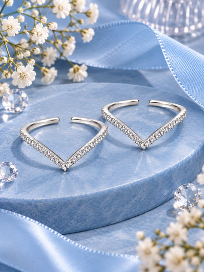 Chevron Toe Ring