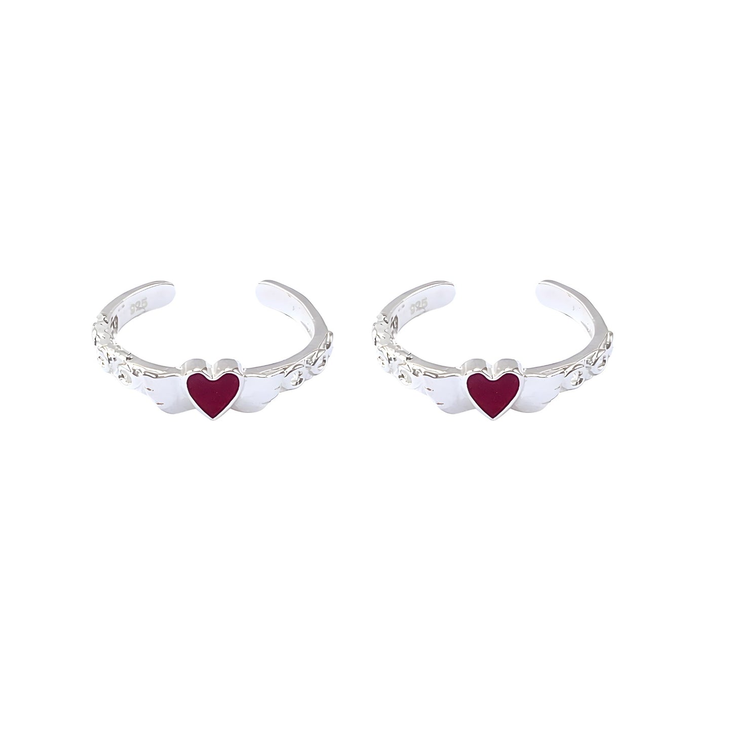 Silver Angel Heart Toe Ring | Chandi ki Bichiya