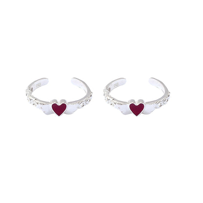 Silver Angel Heart Toe Ring | Chandi ki Bichiya