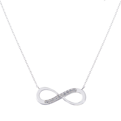 Silver Infinity Pendant Necklace