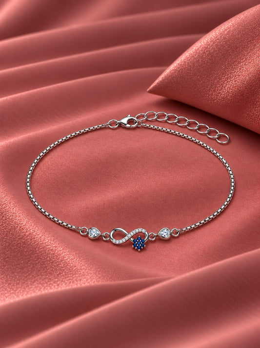 Infinity Fleur Chain Bracelet