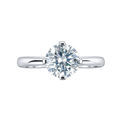 Silver Diana Solitaire Ring