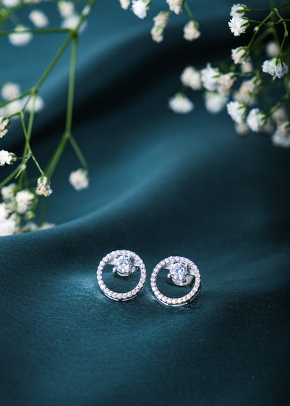 Silver Circle of Shagun Stud Earring