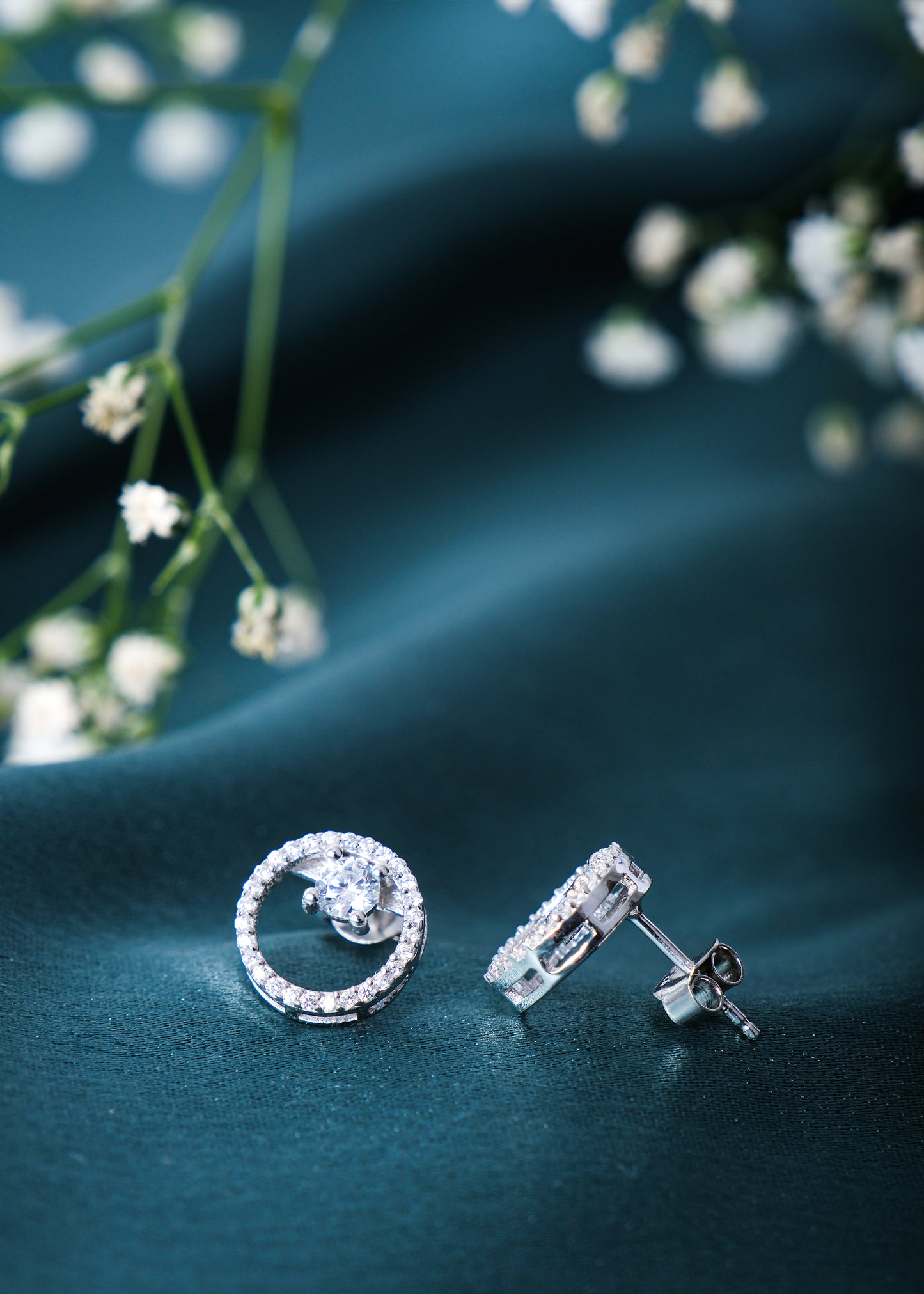 Silver Circle of Shagun Stud Earring