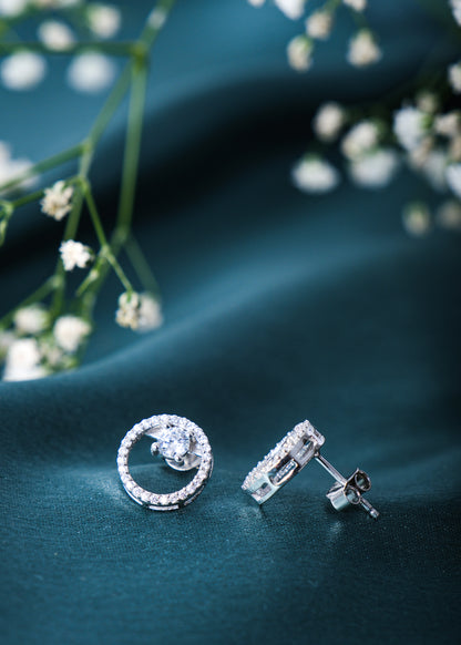Silver Circle of Shagun Stud Earring