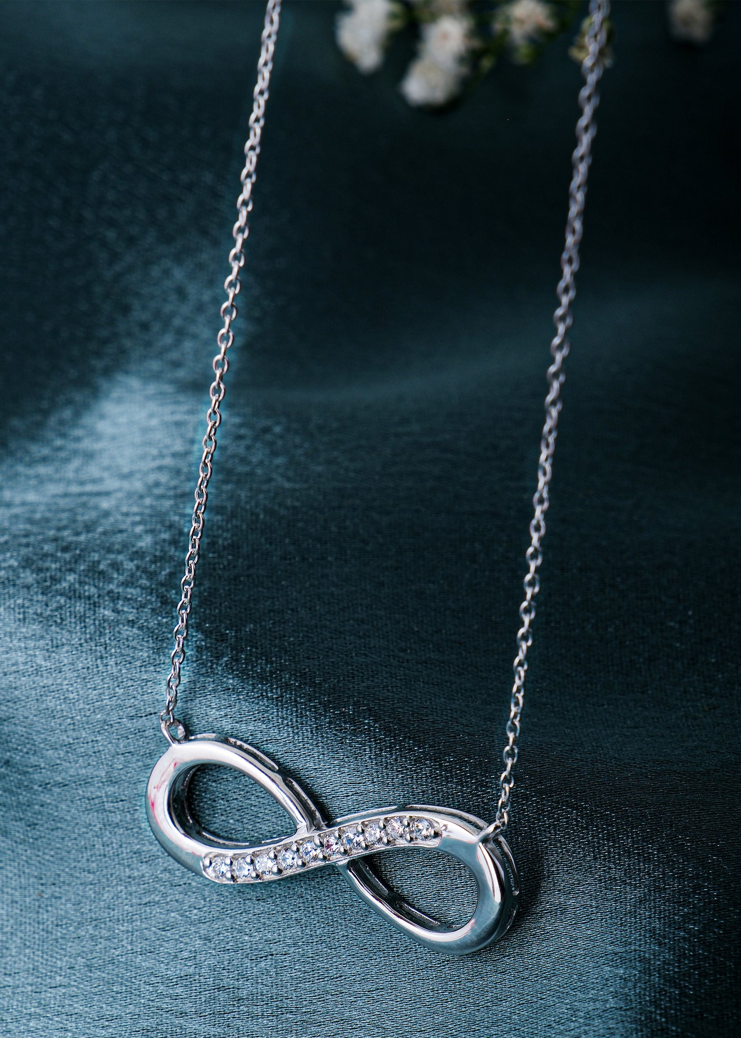 Silver Infinity Pendant Necklace