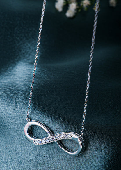 Silver Infinity Pendant Necklace