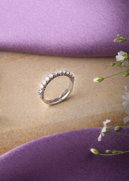 Silver Eternal Band Ring