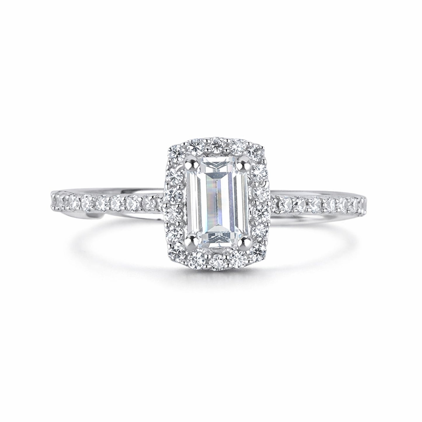 Silver Celeste Solitaire Ring