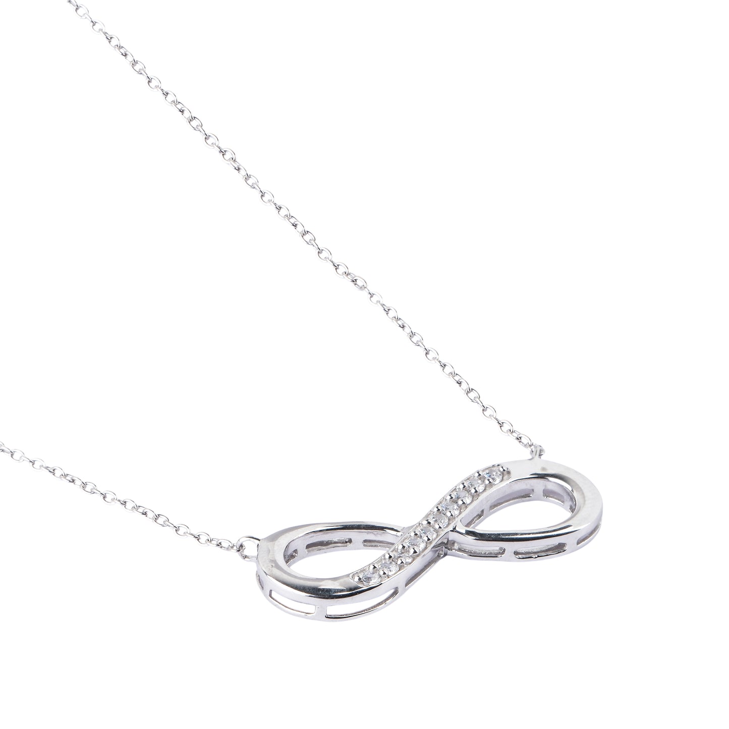 Silver Infinity Pendant Necklace