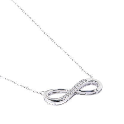 Silver Infinity Pendant Necklace
