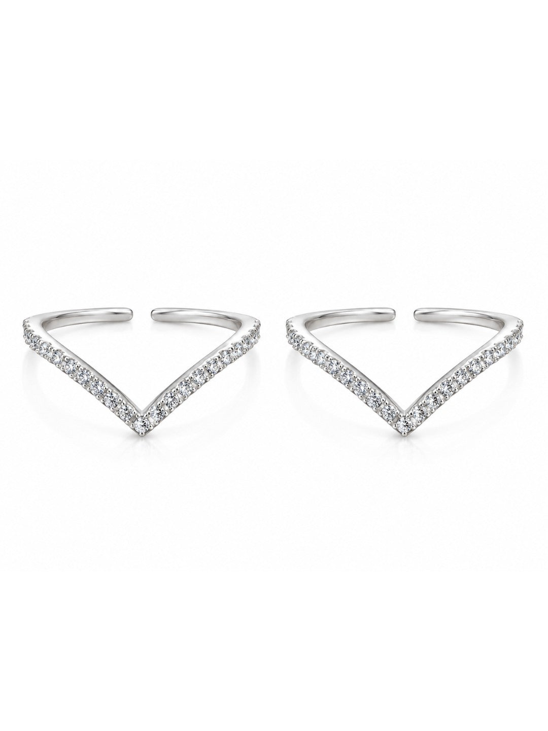 Chevron Toe Ring