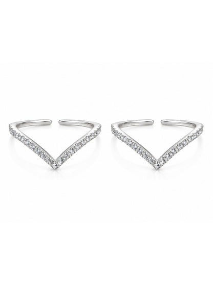 Chevron Toe Ring