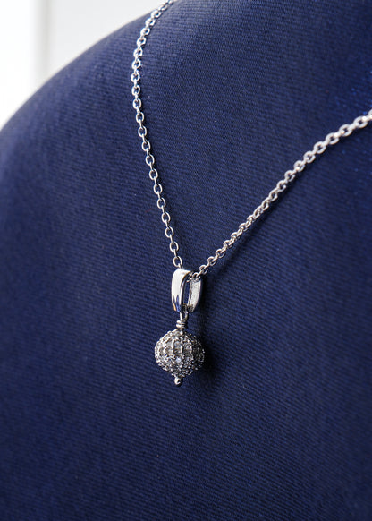 Silver Bling Ball Necklace